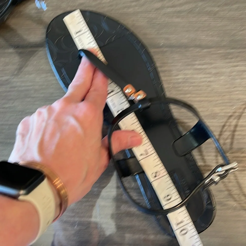 Coach Piccadilly Jelly Sandal, Black Size 10, Worn Once - Picture 16 of 16